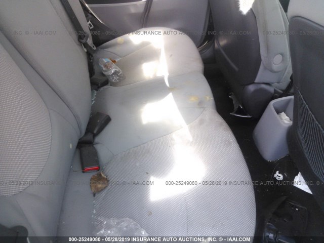 KMHCT4AE0DU460551 - 2013 HYUNDAI ACCENT GLS/GS GRAY photo 8