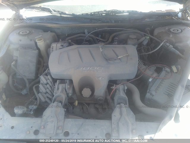 2G2WS522941140479 - 2004 PONTIAC GRAND PRIX GT2 GREEN photo 10