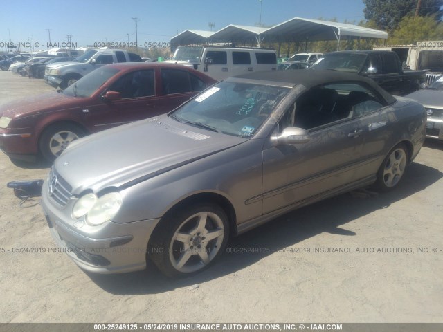 WDBTK75J35F143450 - 2005 MERCEDES-BENZ CLK 500 SILVER photo 6