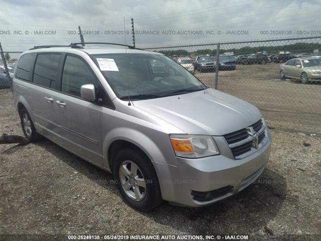 2D8HN54P98R102425 - 2008 DODGE GRAND CARAVAN SXT SILVER photo 1