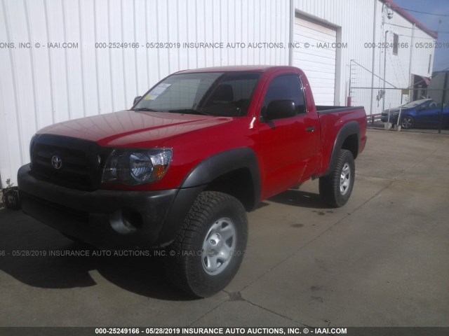 5TEPX42N58Z566385 - 2008 TOYOTA TACOMA RED photo 2