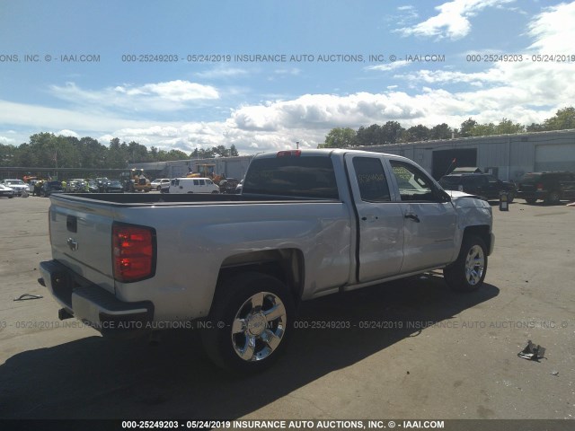 1GCVKPEH5GZ351337 - 2016 CHEVROLET SILVERADO K1500 CUSTOM SILVER photo 4