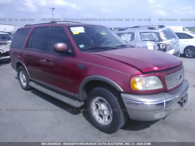 1FMEU17L6YLB21556 - 2000 FORD EXPEDITION EDDIE BAUER RED photo 1