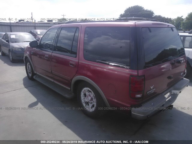 1FMEU17L6YLB21556 - 2000 FORD EXPEDITION EDDIE BAUER RED photo 3