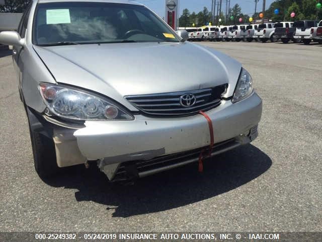 4T1BE32K15U399779 - 2005 TOYOTA CAMRY LE/XLE/SE SILVER photo 6