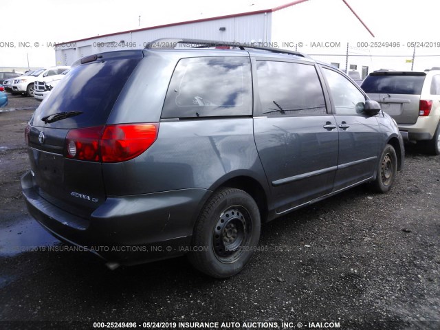 5TDZA23C86S531183 - 2006 TOYOTA SIENNA CE/LE GRAY photo 4