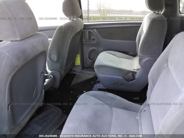 5TDZA23C86S531183 - 2006 TOYOTA SIENNA CE/LE GRAY photo 8