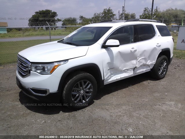 1GKKNMLS6JZ230528 - 2018 GMC ACADIA SLT-1 WHITE photo 2