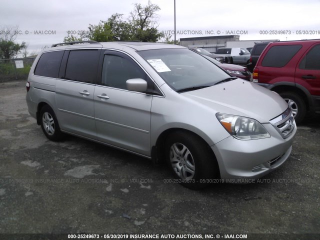 5FNRL38727B461830 - 2007 HONDA ODYSSEY EXL SILVER photo 1