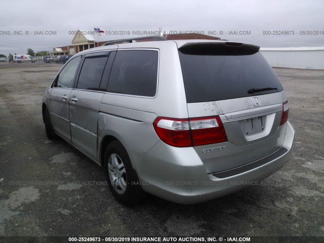 5FNRL38727B461830 - 2007 HONDA ODYSSEY EXL SILVER photo 3