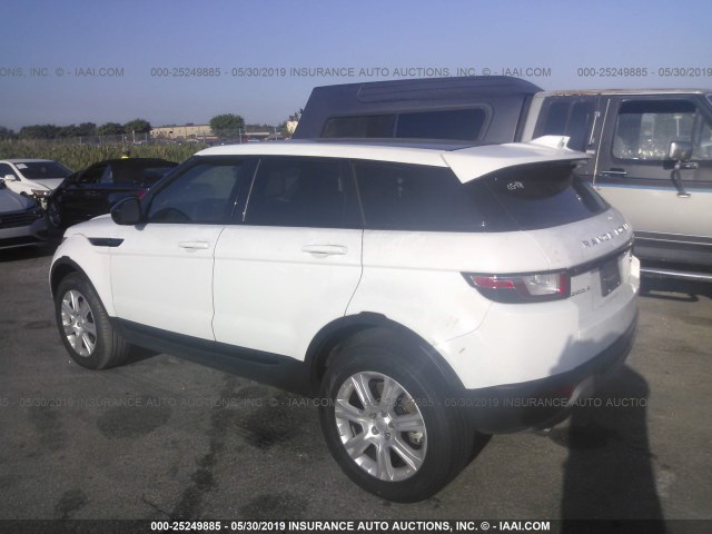 SALVP2RX5KH342098 - 2019 LAND ROVER RANGE ROVER EVOQU SE/SE PREMIUM WHITE photo 3