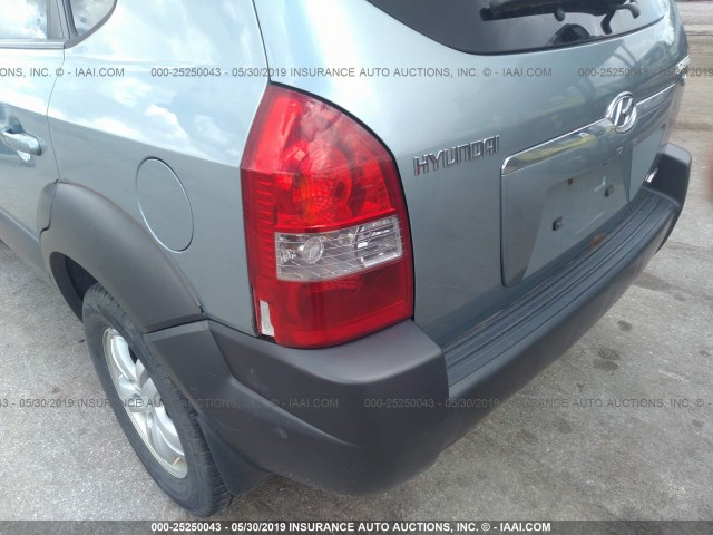 KM8JN72D97U609214 - 2007 HYUNDAI TUCSON SE/LIMITED Light Blue photo 6