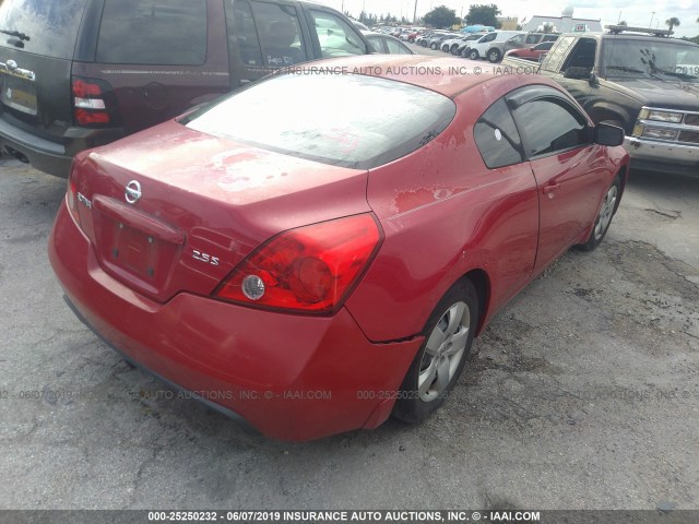 1N4AL24E28C184175 - 2008 NISSAN ALTIMA 2.5S RED photo 4