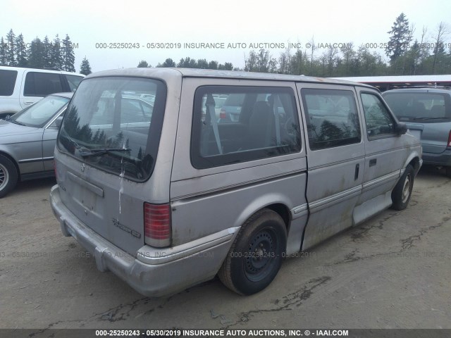 1P4GH44R2PX775162 - 1993 PLYMOUTH GRAND VOYAGER SE SILVER photo 4