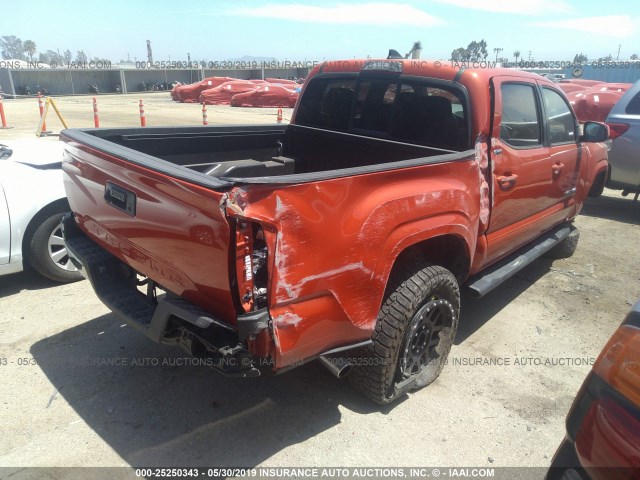 5TFAX5GN3GX070706 - 2016 TOYOTA Tacoma DOUBLE CAB/SR/SR5 ORANGE photo 4