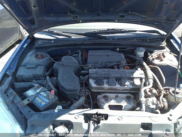 2HGES16335H609742 - 2005 HONDA CIVIC DX VP 蓝色 照片 10