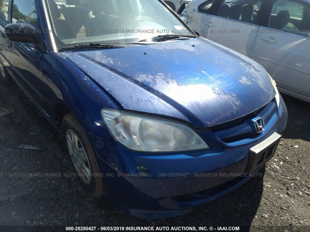 2HGES16335H609742 - 2005 HONDA CIVIC DX VP 蓝色 照片 6