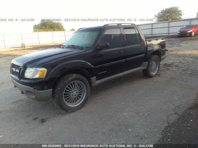 1FMZU77E21UA37823 - 2001 FORD EXPLORER SPORT TR  BLACK photo 2