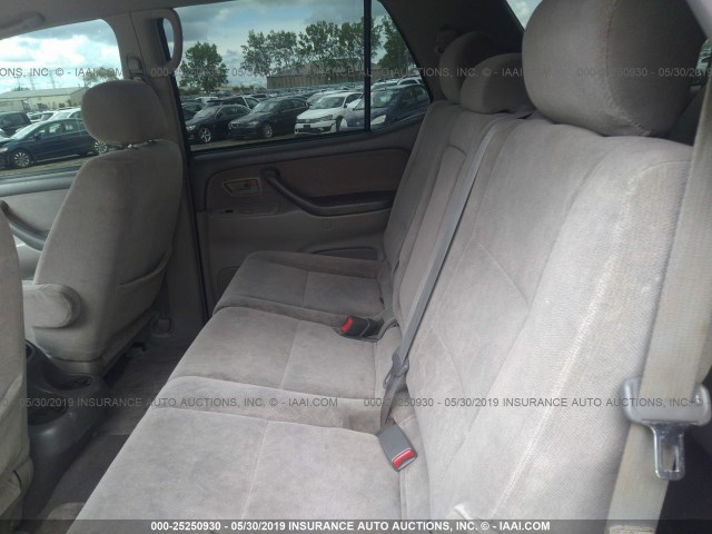 5TDZT34AX3S144501 - 2003 TOYOTA SEQUOIA SR5 GRAY photo 8