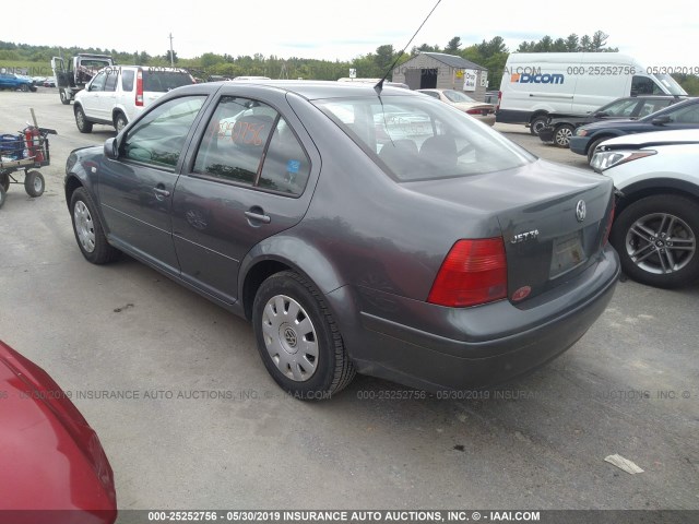 3VWRK69M03M135889 - 2003 VOLKSWAGEN JETTA GL GRAY photo 3