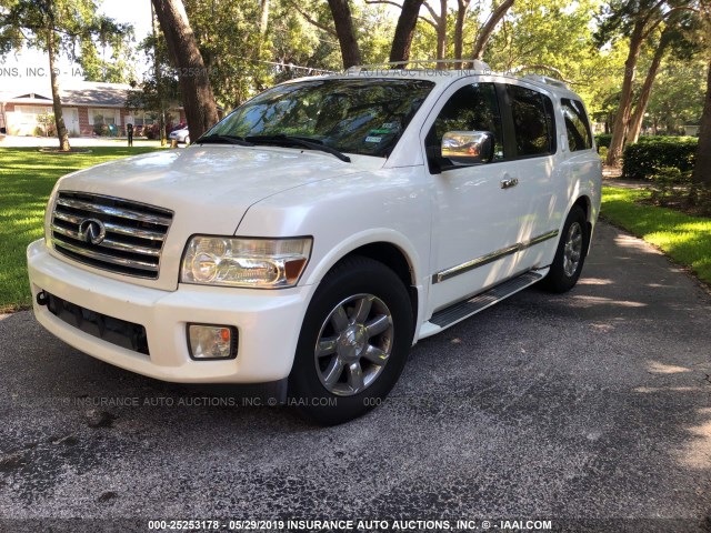 5N3AA08A66N802033 - 2006 INFINITI QX56 WHITE photo 2