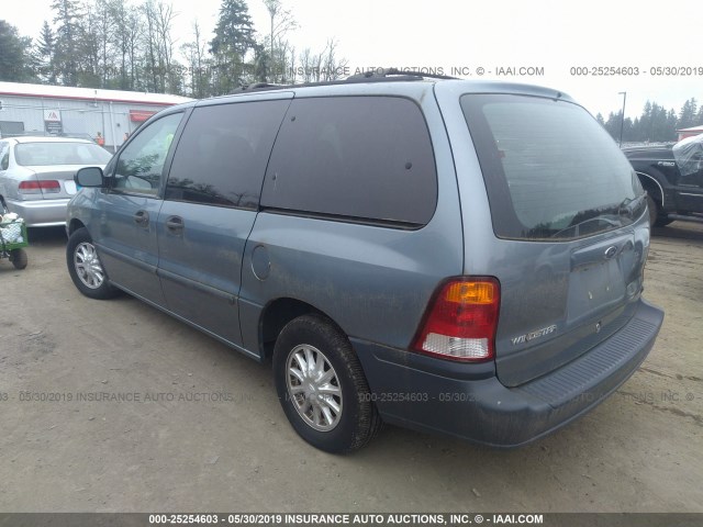 2FMZA5141YBB41488 - 2000 FORD WINDSTAR LX BLUE photo 3