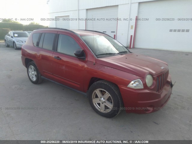 1J8FT47WX8D772540 - 2008 JEEP COMPASS SPORT RED photo 1