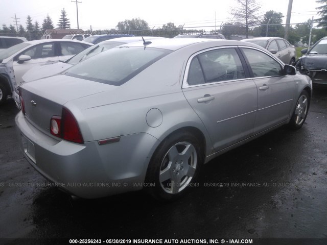 1G1ZJ57708F200690 - 2008 CHEVROLET MALIBU 2LT SILVER photo 4