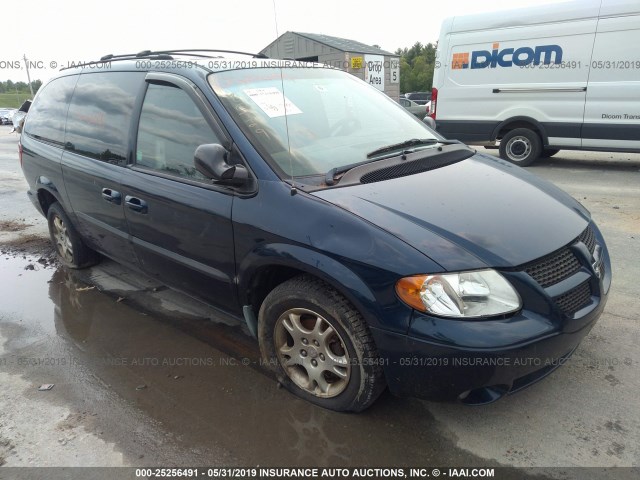 2D4GP44L33R117784 - 2003 DODGE GRAND CARAVAN SPORT BLUE photo 1