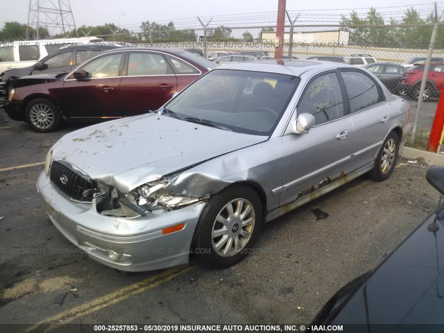 KMHWF35H33A876032 - 2003 HYUNDAI SONATA GLS/LX SILVER photo 2