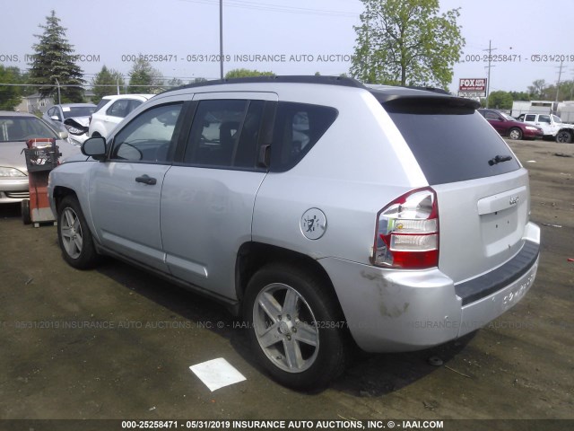 1J8FT57WX7D250933 - 2007 JEEP COMPASS LIMITED SILVER photo 3