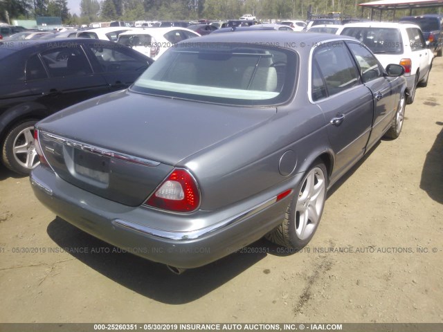 SAJWA79C25SG43818 - 2005 JAGUAR XJ8 L GRAY photo 4