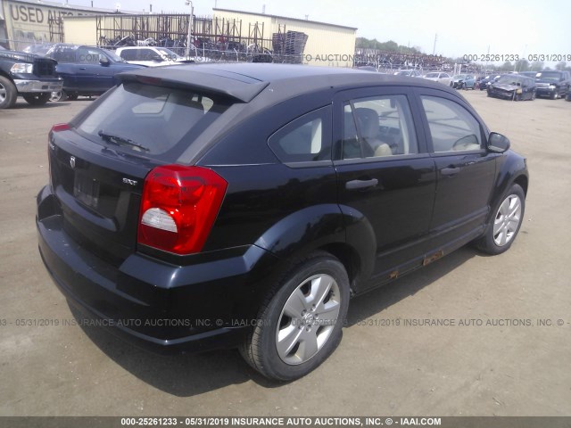 1B3JB48B57D502096 - 2007 DODGE CALIBER SXT BLACK photo 4