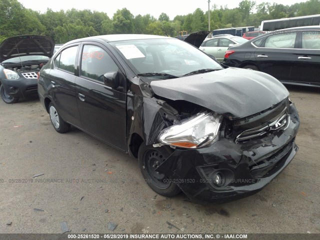 ML32F3FJ5HHF18715 - 2017 MITSUBISHI MIRAGE G4 ES შავი ფოტო 1