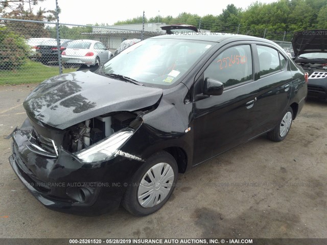 ML32F3FJ5HHF18715 - 2017 MITSUBISHI MIRAGE G4 ES შავი ფოტო 2