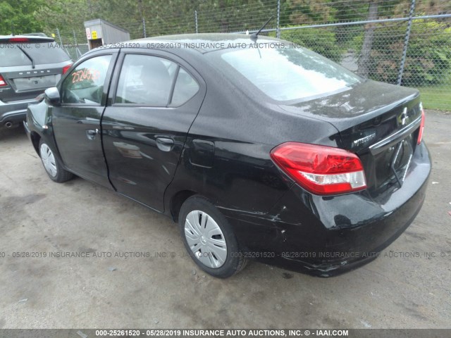 ML32F3FJ5HHF18715 - 2017 MITSUBISHI MIRAGE G4 ES შავი ფოტო 3