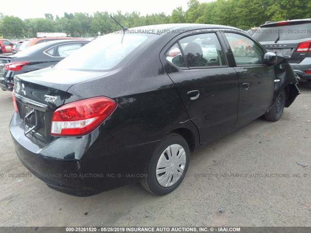 ML32F3FJ5HHF18715 - 2017 MITSUBISHI MIRAGE G4 ES შავი ფოტო 4