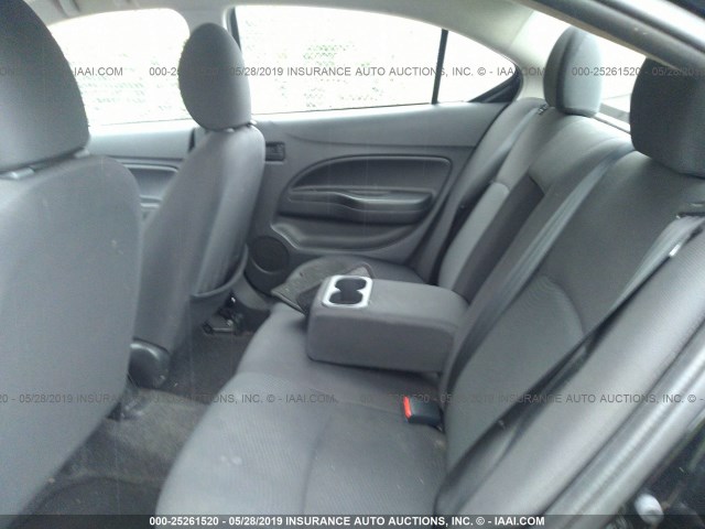 ML32F3FJ5HHF18715 - 2017 MITSUBISHI MIRAGE G4 ES შავი ფოტო 8