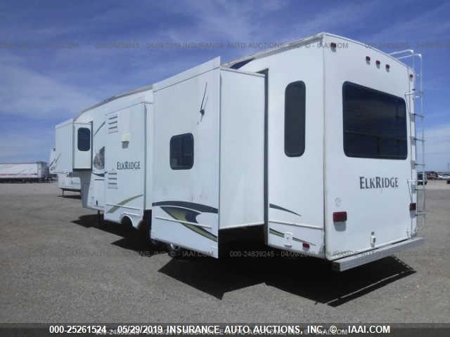 5SFSG3729BE213870 - 2011 HEARTLAND ELKRIDGE 5TH WHEEL  თეთრი ფოტო 3