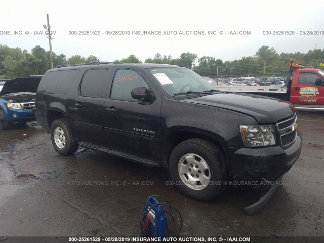 1GNSKJE74ER227667 - 2014 CHEVROLET SUBURBAN K1500 LT BLACK photo 1