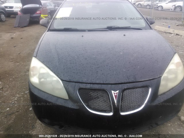 1G2ZH158864149444 - 2006 PONTIAC G6 GT BLACK photo 6