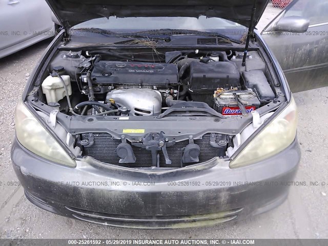 4T1BE32K64U937777 - 2004 TOYOTA CAMRY LE/XLE/SE GRAY photo 10