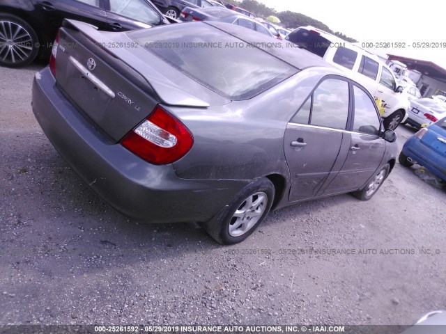 4T1BE32K64U937777 - 2004 TOYOTA CAMRY LE/XLE/SE GRAY photo 4