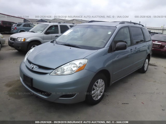 5TDZA23C26S581996 - 2006 TOYOTA SIENNA CE/LE BLUE photo 2