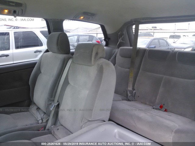 5TDZA23C26S581996 - 2006 TOYOTA SIENNA CE/LE BLUE photo 8