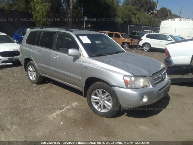 JTEGW21A770018694 - 2007 TOYOTA HIGHLANDER HYBRID SILVER photo 1