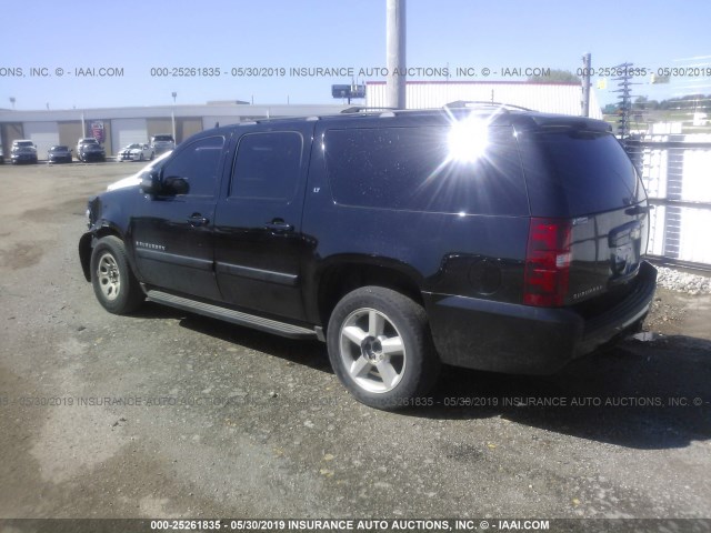 3GNFC16078G208907 - 2008 CHEVROLET SUBURBAN C1500  LS BLACK photo 3