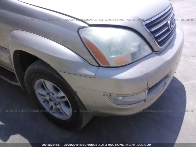 JTJBT20X740047313 - 2004 LEXUS GX 470 TAN photo 6