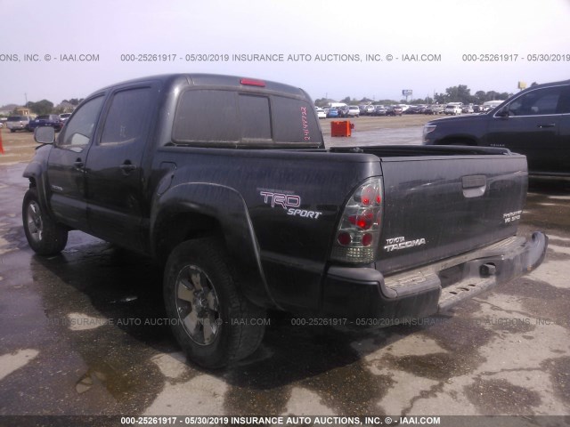 3TMJU62N08M068134 - 2008 TOYOTA TACOMA DOUBLE CAB PRERUNNER BLACK photo 3