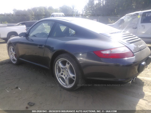 WP0AB29996S741000 - 2006 PORSCHE 911 CARRERA S GRAY photo 3